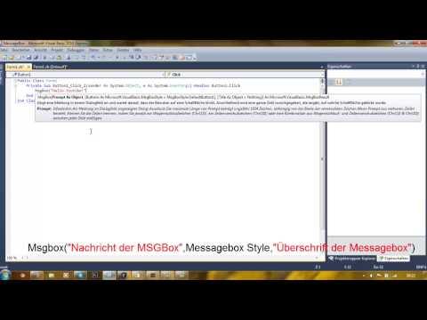 Visual Basic 2010 Tutorial #1 - Message box