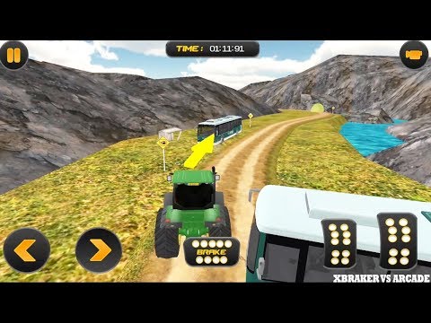 Chained Tractor Towing Bus Simulator 2018 | Tractor Driving - Android GamePlay HD