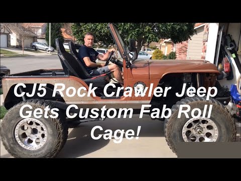 CJ5 Rock Crawling Jeep Gets Custom Fab Roll Cage, Like & “SUBSCRIBE” to Enter FREE TOOL Give Away!