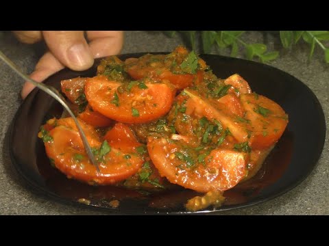 ♥Tomaten Salat ♥ Rezept ist das Beste, was frischen Tomaten passieren kann ♥ Schnell und lecker