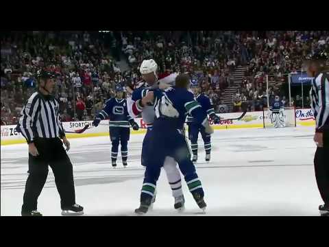 Hal Gill vs Rick Rypien Oct 7, 2009