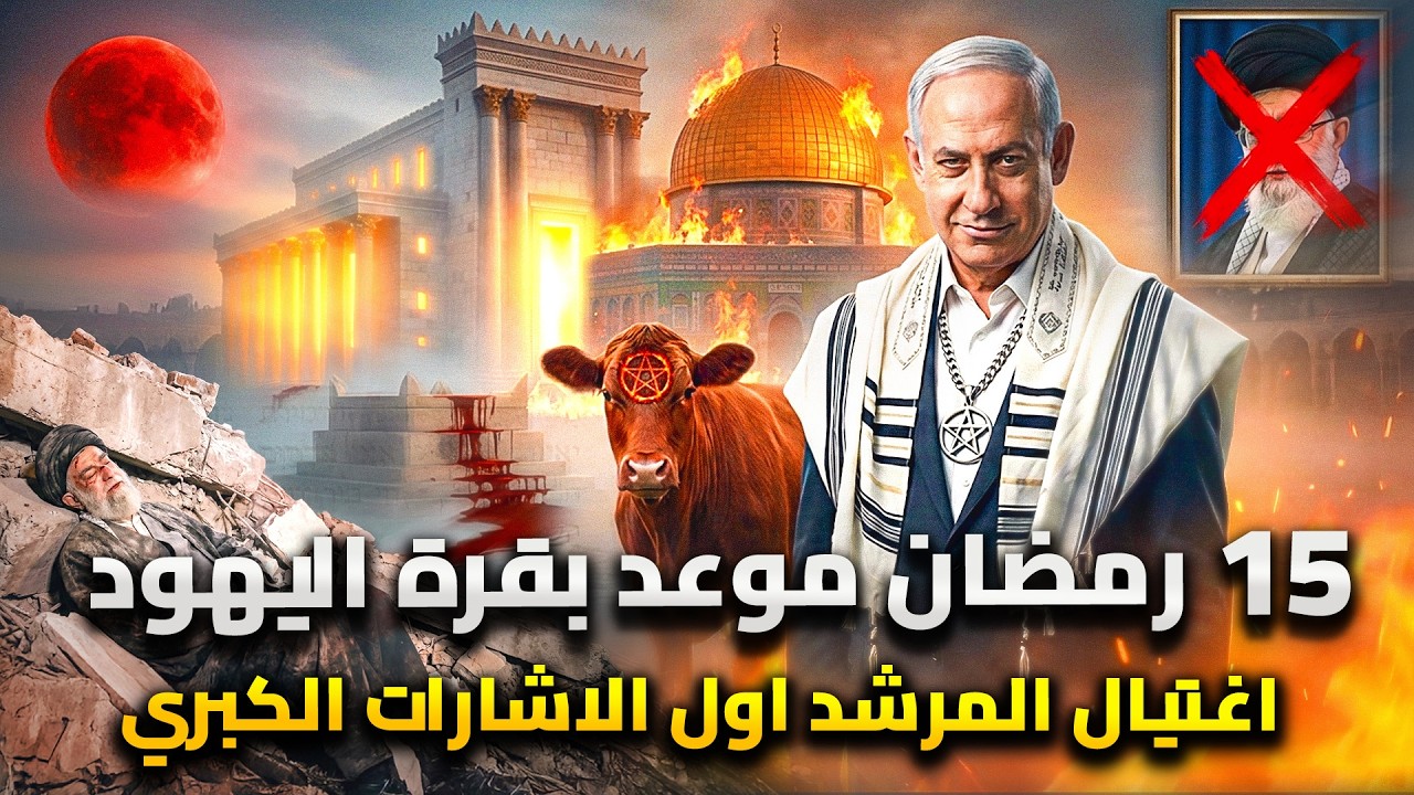 5 احداث كبري ستحدث الان .. بدأت بقتل خامنئي | اليهود يجهزون بقرتهم الحمراء من ا?