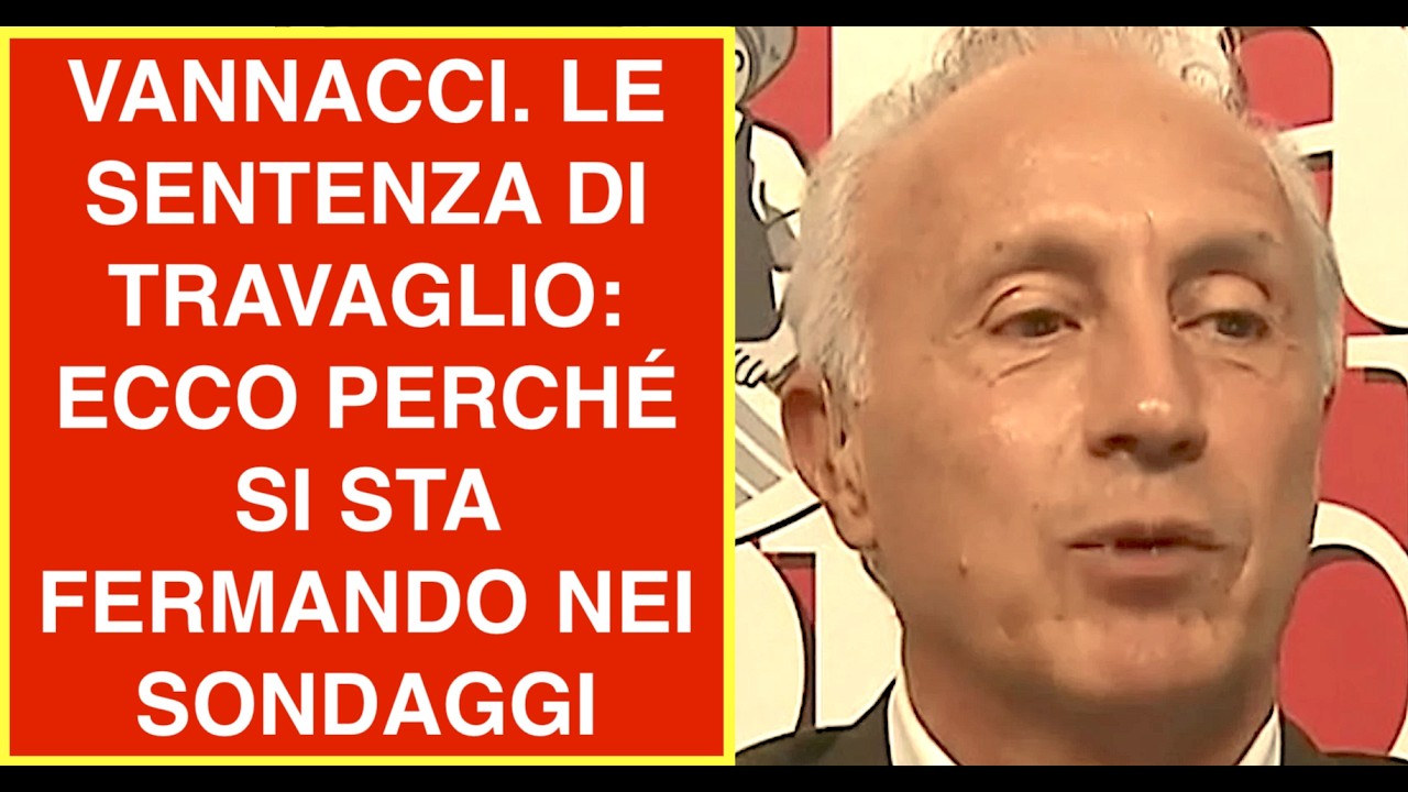 VANNACCI. LE SENTENZA DI TRAVAGLIO: ECCO PERCHÉ SI STA FERMANDO NEI SONDAGGI