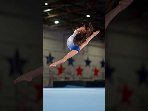 Incredible talent little gymnast Skylar #slowmotion #athlete #gymnastics