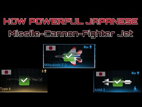 Modern Warplanes: How Powerful Japanese ✓Missile✓Cannon✓Fighter Jet✓ Except flares Mju-iR made USA
