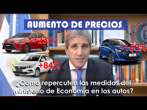 ¿Cuánto aumentaron los autos por la devaluación del Ministro Caputo? Impacto de las medidas