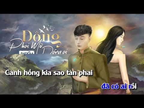 [KARAOKE] ĐÔNG PHAI MỜ DÁNG AI - DATKAA - Beat Gốc Tone Nam