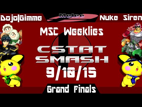 MSC Melee 9-10-15 Singles GF - Dojo|Gimme (Pichu, Marth, ICs) vs. Nuke Siren (Pichu, Sheik, Falcon)