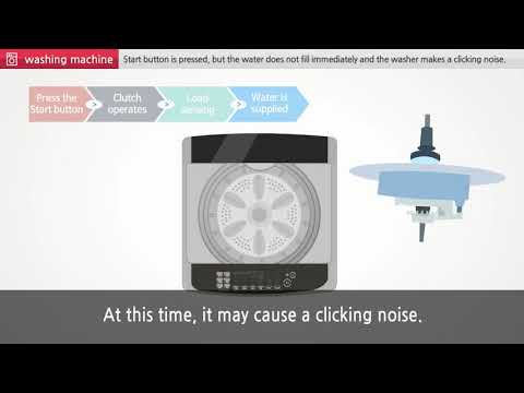 Noises during load sensing   Top Load Washer