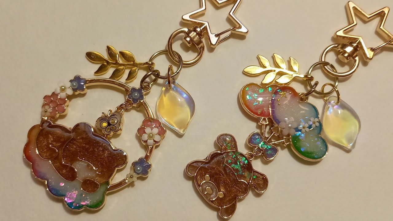 UVレジン　セリアの空枠をユメカワぽくしてみた resin