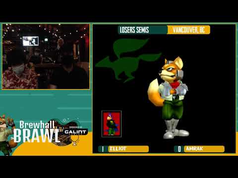 Elliot (Falco) Vs. Amrak (Fox)  - Winners Finals - Brewhall Brawl #6 (Vancouver Local)