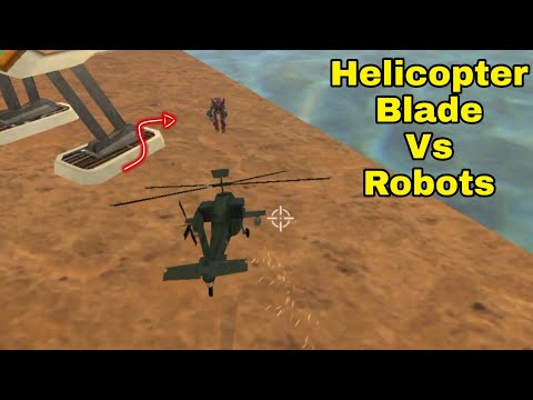 Helicopter blade VS Robots Fight In Vegas Crime Simulator | who won?