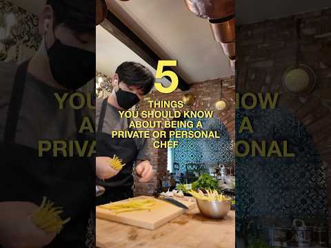 5 things you should know about being a private or personal chef