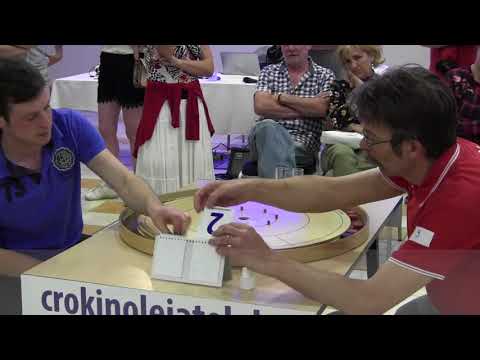 Crokinole - European Singes 3rd Place - Létay v Costermans