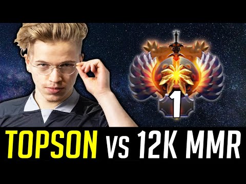 Topson vs 12,000 mmr GPK - Mid Lane Battle DOTA 2