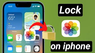 How to lock photos app on iphone ios 17 // lock gallery with passcode on iphone