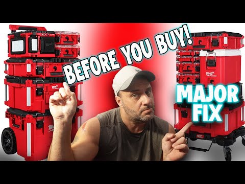 Buying Milwaukee Packout- Using Milwaukee Packout, New Packout Accessories and A MAJOR FIX for it
