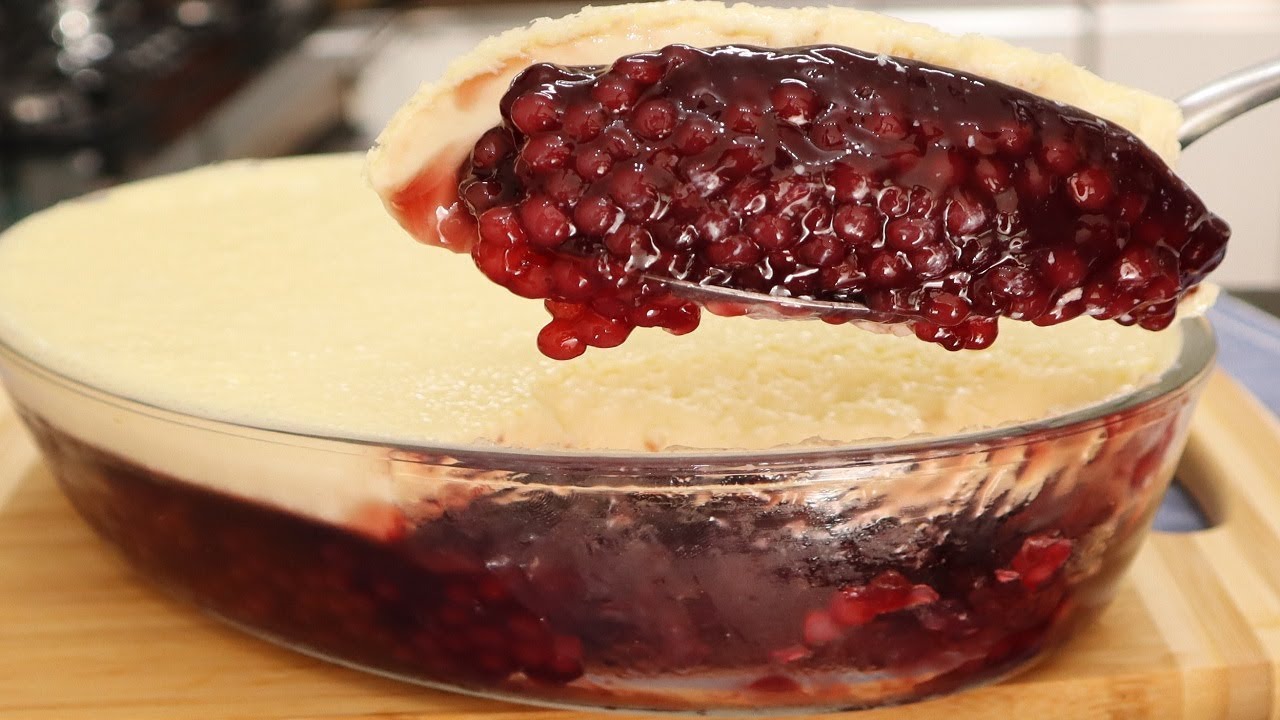 SAGU DE UVA COM CREME DE BAUNILHA I SOBREMESA SIMPLES E FÁCIL