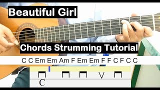 Beautiful Girl Guitar Lesson Chords Strumming Tutorial Guitar Lessons for Beginners