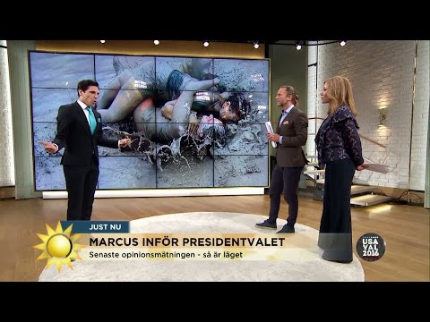 Marcus Oscarsson inför presidentvalet: "Rena rama gyttjebrottningen!" - Nyhetsmorgon (TV4)