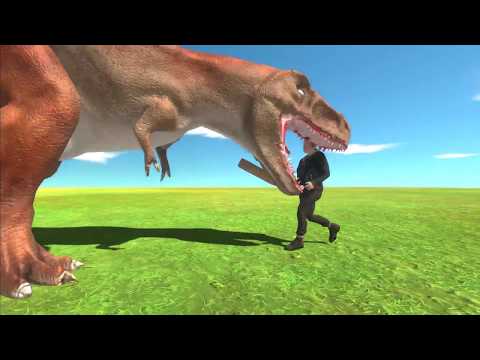 T-REX vs EVERY HUMAN (Animal Revolt Battle Simulator)