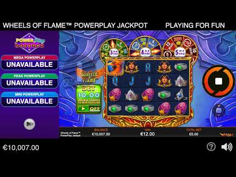 Wheels of Flame PowerPlay Jackpot – Video Gameplay