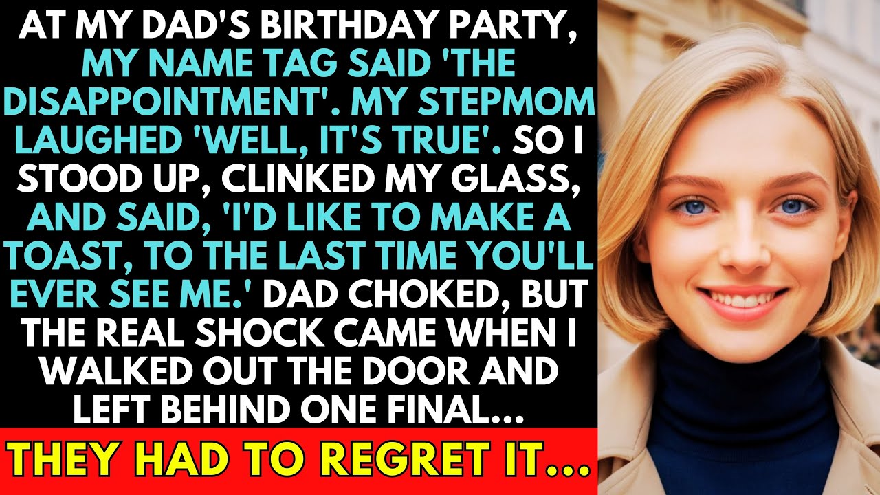 At My Dad’s Birthday Party, My Name Tag Said 'The Disappointment'. THEY HAD TO REGRET IT...