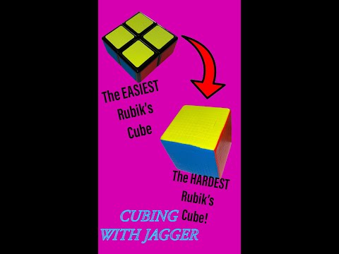 The Easiest vs. The Hardest Rubik’s Cube! | Cubing With Jagger #shorts  #short #giveaway #cubing