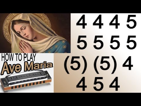 AVE MARIA HARMONICA ( C DIATONIC ), ARMÓNICA C, BLUES HARP C, GAITA DE BOCA C,  MUNDHARMONIKA C