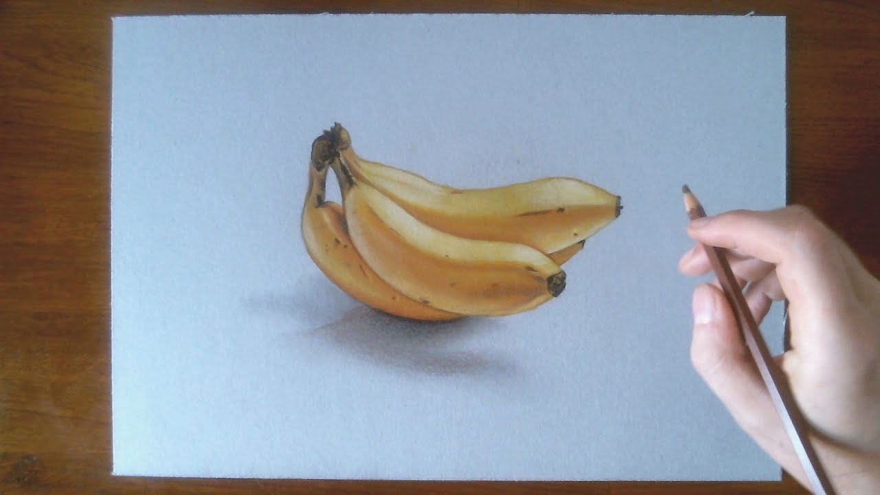 Realistic Banana - Drawing tutorial by Marcello Barenghi  