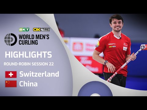 HIGHLIGHTS: Switzerland v China – Round robin - BKT Tires & OK Tire World Men's Curling Championship