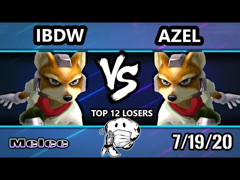 GOML 2020 SSBM - PG | iBDW (Fox) Vs. Azel (Fox) Melee Top 12 Losers