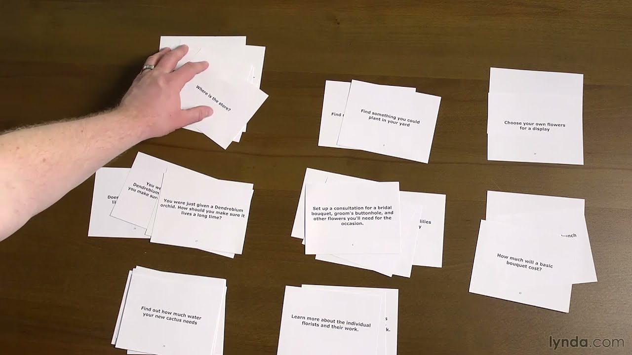 UX Tutorial - Running a card sorting session