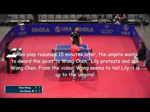 Wang Chen vs Lily Zhang Women's Finals
