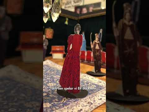 Ibsens Ett dockhem och Hedda Gabler scenografi Norrbottensteatern