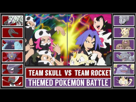 TEAM ROCKET vs TEAM SKULL (Pokémon Battle)