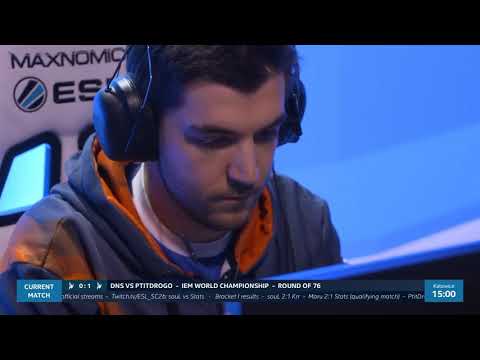 SC2 PtitDrogo vs DnS - P vs P - Starcraft 2 - LB Ro4 B1 IEM Katowice 2018