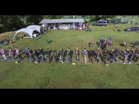 ARROW IN APPLE Armbrust  Apfelschuss Turnier 2015 Panketal bei Berlin - Vogelperspektive