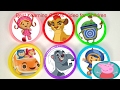 Best Learning Colors Video For Kids Team Umizoomi Lion Guard Play Doh Stacking Cups