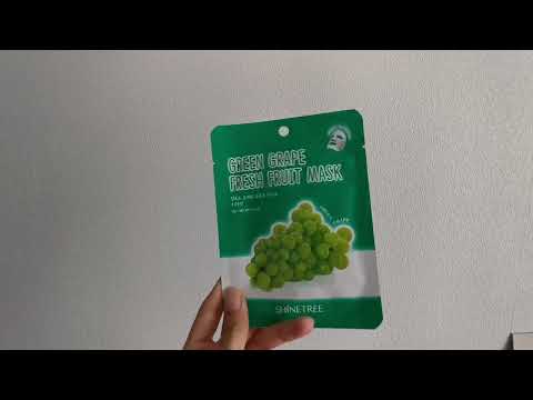 Маска для лица shinetree fresh fruit с экстрактом зелёного винограда - короткий обзор