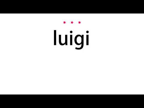 How to pronounce luigi - Vocab Today
