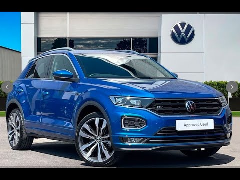 Approved Used Volkswagen T-Roc R-Line 2.0 TDI DSG Ravenna Blue | Wrexham Volkswagen