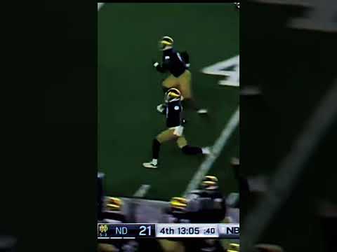 NOTRE Dame pick six to win the game😳😳😳