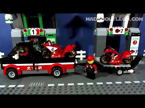 Vidéo LEGO City 60084 : Le transporteur de motos de course