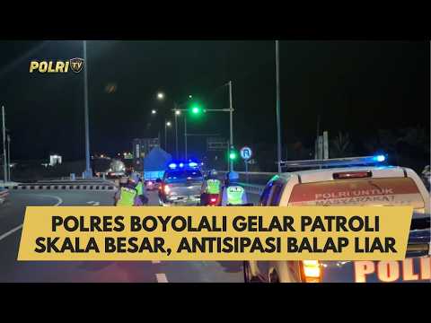 POLRES BOYOLALI GELAR PATROLI SKALA BESAR, ANTISIPASI BALAP LIAR