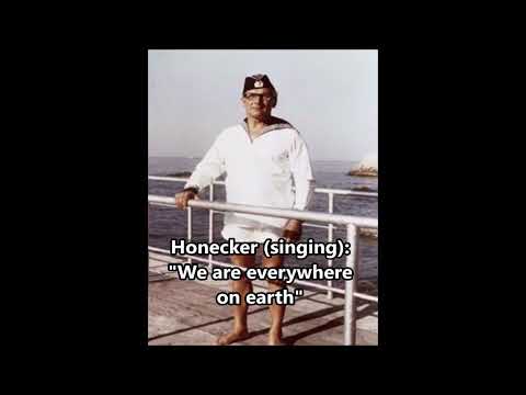 Honecker singt "Wir sind überall" von Oktoberklub