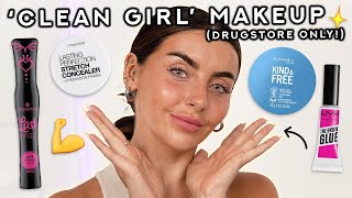 'CLEAN GIRL' MAKEUP TUTORIAL (DRUGSTORE / AFFORDABLE ONLY!)
