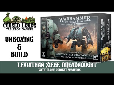 Horus Heresy Leviathan Siege Dreadnought with Close Combat Weapons Unboxing