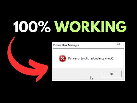 Fix Data Error Cyclic Redundancy Check