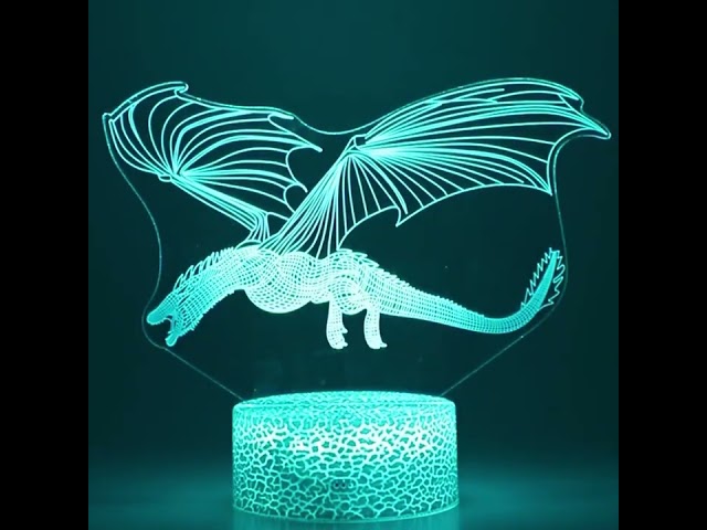 Vídeo relacionado con Lampephoto.fr - Lámpara 3D Dragón Japonés Decoración China, Idea Regalo Hombre Mujer Objeto Dragón Japonés Luz Nocturna para Adultos Decoración de Cuarto, Regalo Navidad, Merchandising TOP